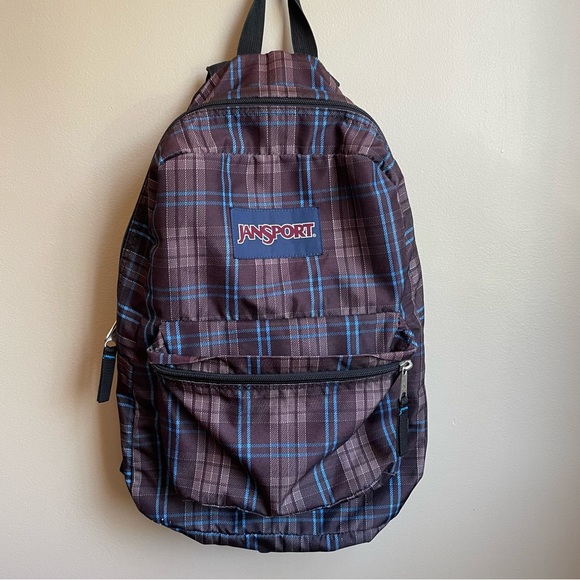 Jansport Bags Jansport Gray Plaid Backpack Poshmark